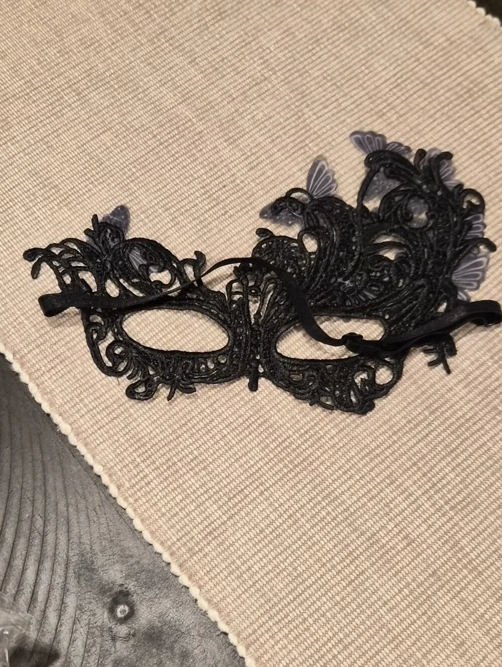 Black Lace Butterfly Masquerade Mask for Women